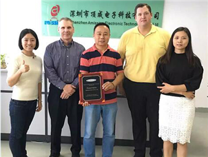 美國(guó)客戶(hù)來(lái)訪(fǎng)深圳頂成工廠(chǎng)